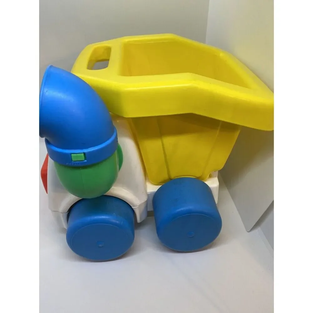 Playskool Toy Dump Truck Yellow Bed Kids Boys Girls Toddler Play vintage